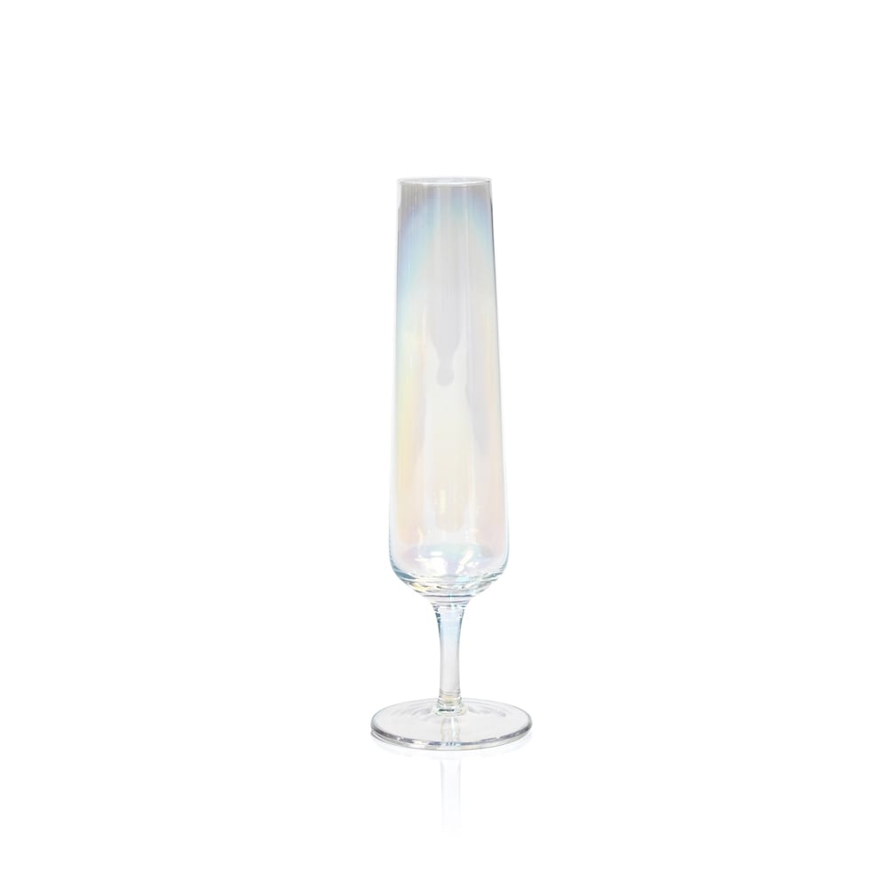 Amber Iridescent Champagne Flute – Finery & Cake