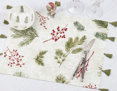 Pine & Berry Holiday Placemats