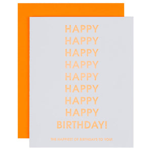 "Happiest of Birthdays" Birthday Card