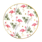 Pink Flamingo Dessert Plates