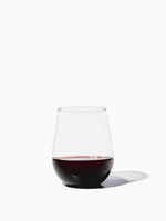 Clear Heavy-weight Plastic Stemless Wine Glasses