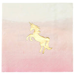 Gold Unicorn Paper Napkins