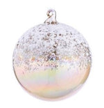 Glass Snow-topped Ornament