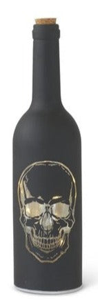 Black Skull LED Wine Bottle