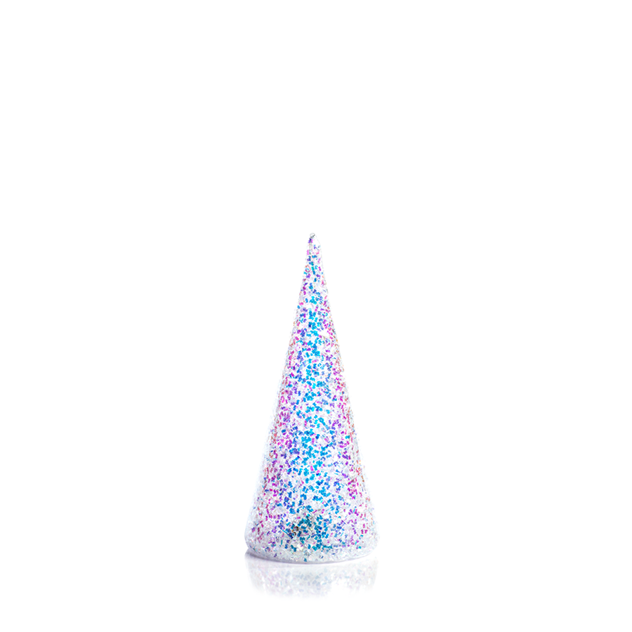 Sequin Glass LED Trees