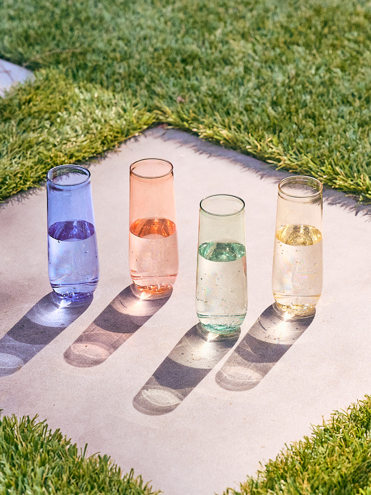 
            
                Load image into Gallery viewer, Colorful Plastic Stemless Champagne Glass Set
            
        