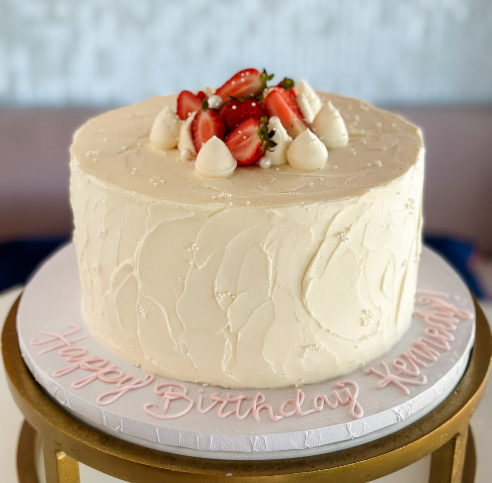
            
                Load image into Gallery viewer, Strawberries &amp;amp; Cream Cake
            
        