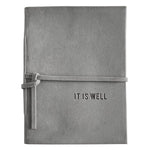 "It is Well" Suede Journal
