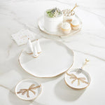 Gold Bow Appetizer Plate