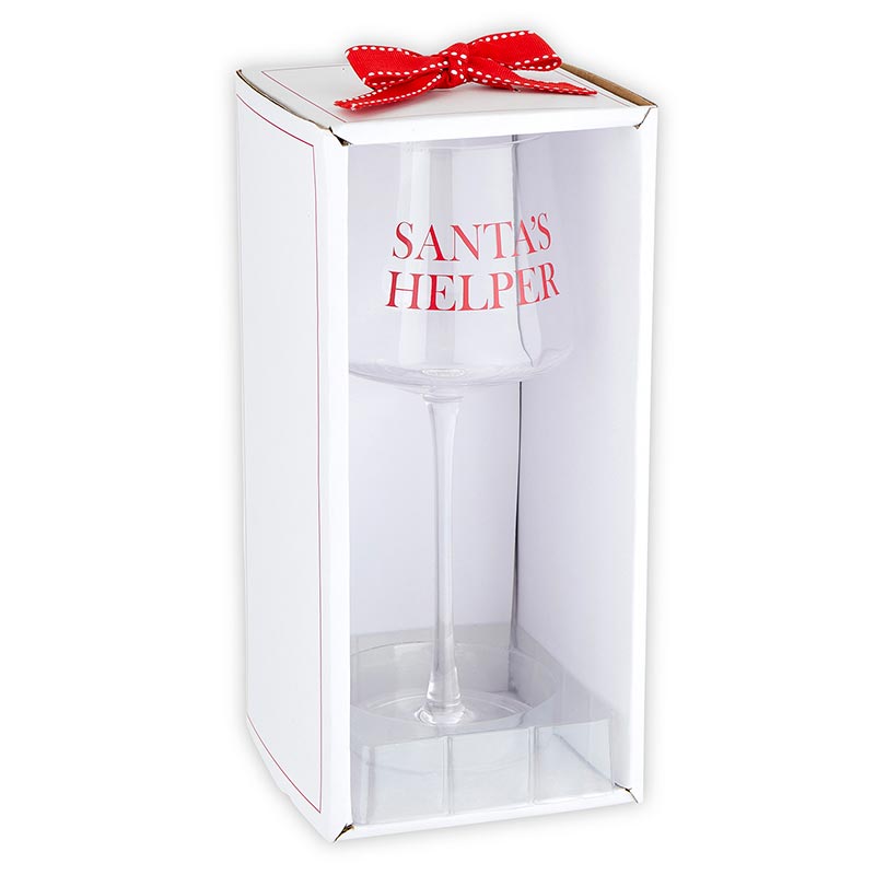 
            
                Load image into Gallery viewer, &amp;quot;Santa&amp;#39;s Helper&amp;quot; Wine Glass
            
        