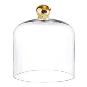 
            
                Load image into Gallery viewer, Glass Cloche with Gold Knob
            
        