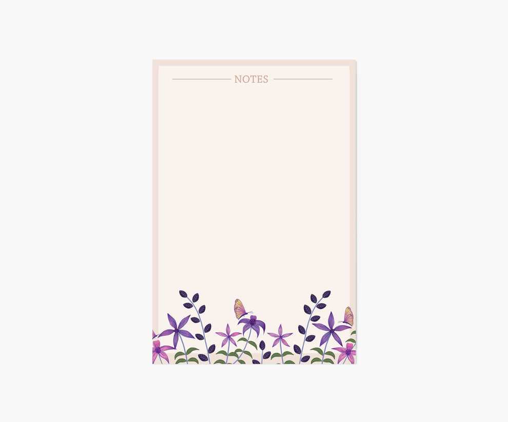 Purple Leaf Notepad