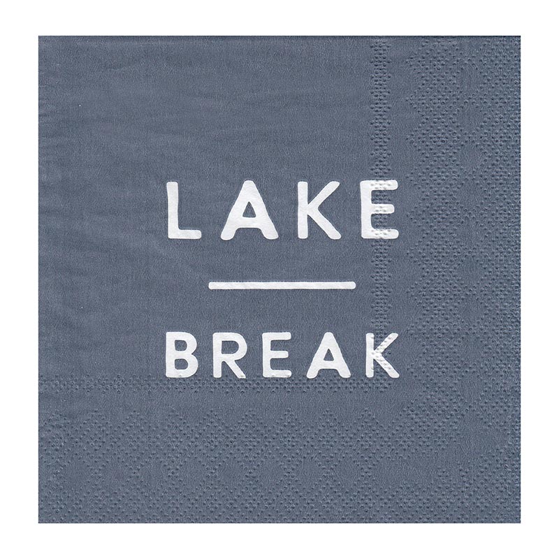 "Lake Break" Paper Cocktail Napkins