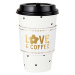 "Love & Coffee" To-go Coffee Cups