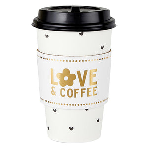 "Love & Coffee" To-go Coffee Cups