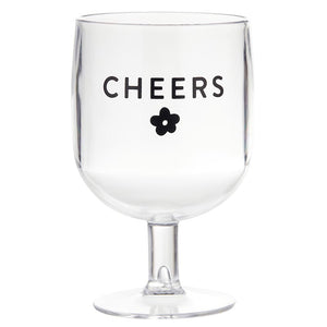 Cheers Acrylic Wine Glasses