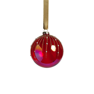Red Shimmer Ornament