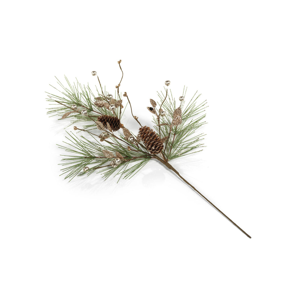 Glittery Pine Pick