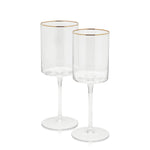 Gold-rimmed Wine Glass