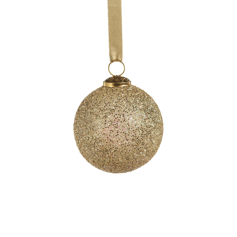 Solid Gold Beaded Ornaments