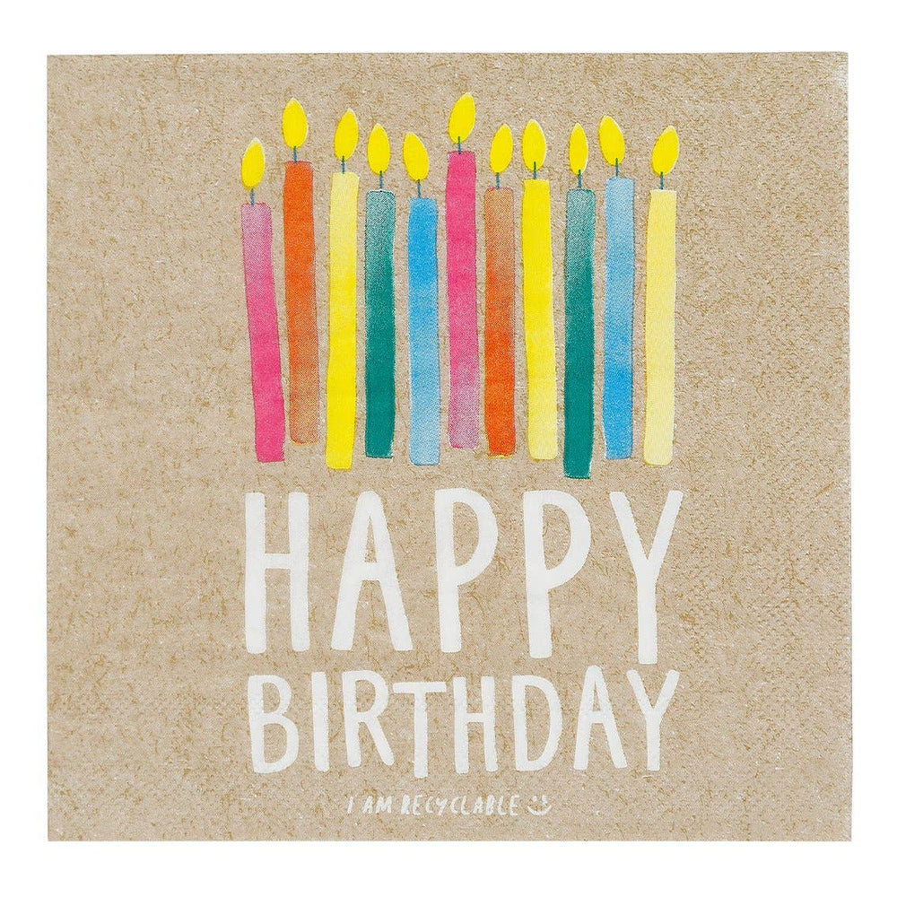 
            
                Load image into Gallery viewer, Eco-friendly &amp;quot;Happy Birthday&amp;quot; Paper Napkins
            
        