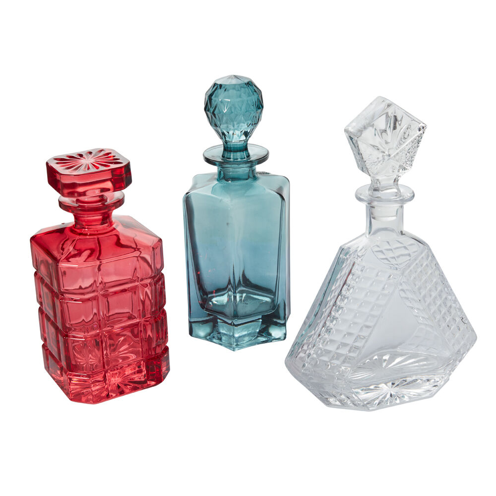 Colored Glass Decanters