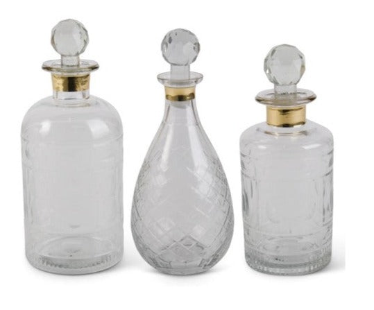 Etched Glass Decanters
