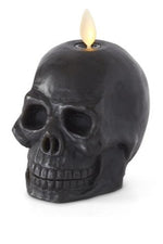 Black Skull Flameless Candle