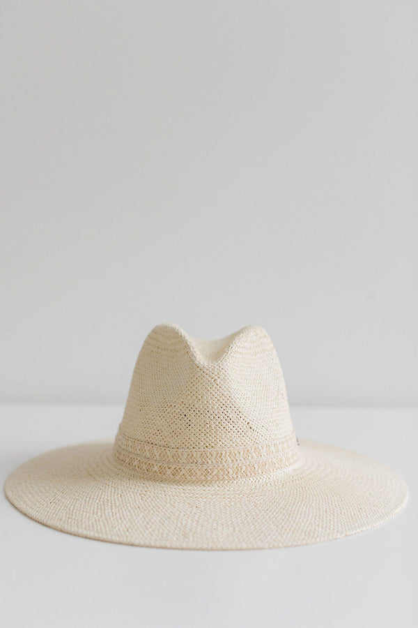 
            
                Load image into Gallery viewer, Fiona Straw Fedora Hat - Cream
            
        
