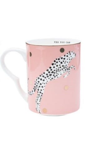 "Yes You Can" Cheetah Coffee Mug