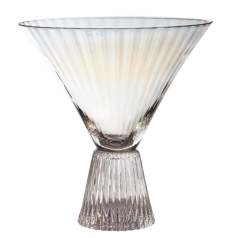 
            
                Load image into Gallery viewer, Iridescent Pedestal Martini Glass
            
        