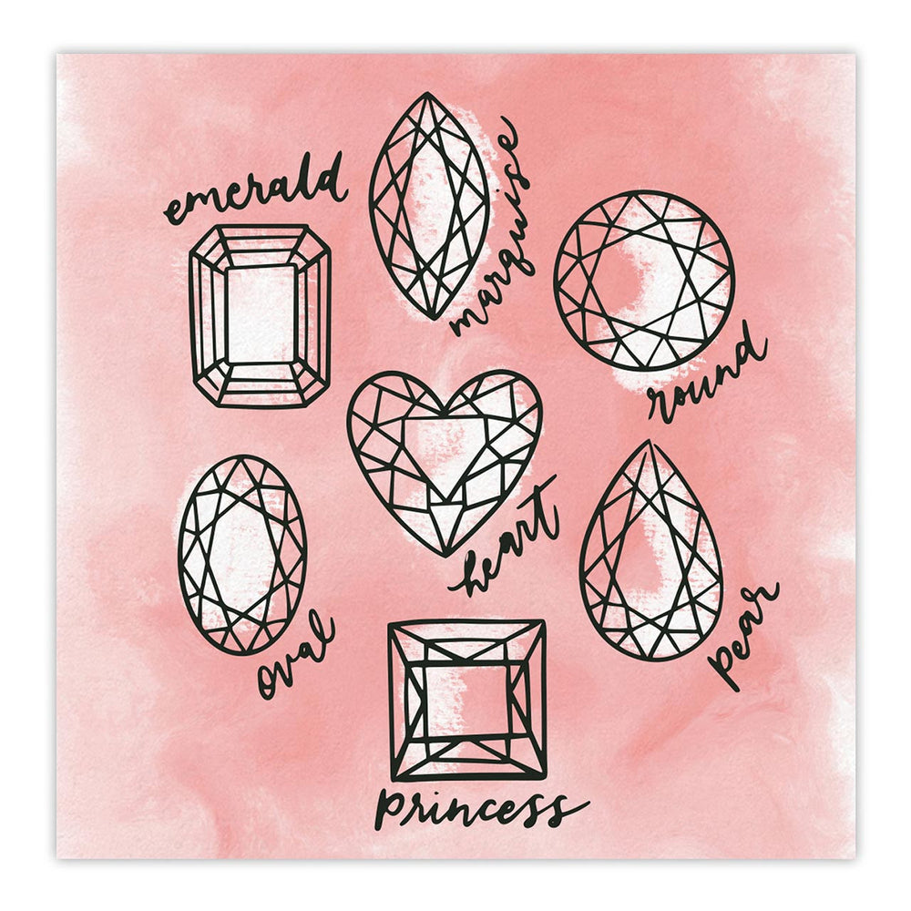 "Diamonds" Wedding Paper Napkins