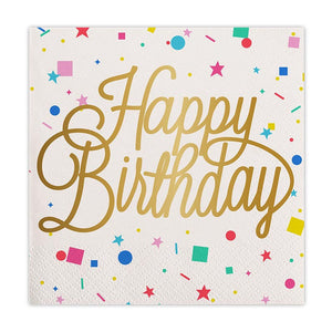 
            
                Load image into Gallery viewer, &amp;quot;Happy Birthday&amp;quot; Paper Napkins
            
        