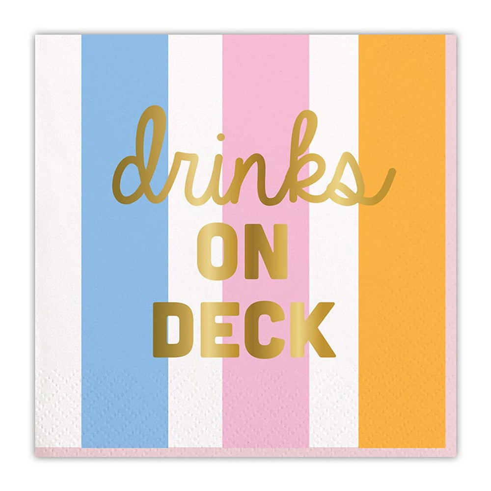 "Drinks on Deck" Paper Napkins