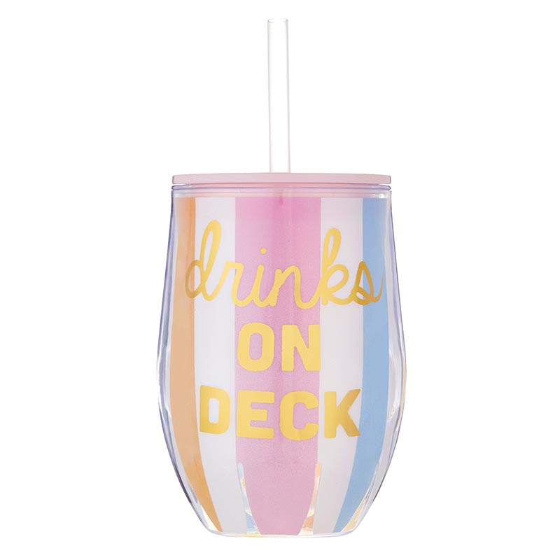 "Drinks on Deck" Acrylic Double-wall Tumbler
