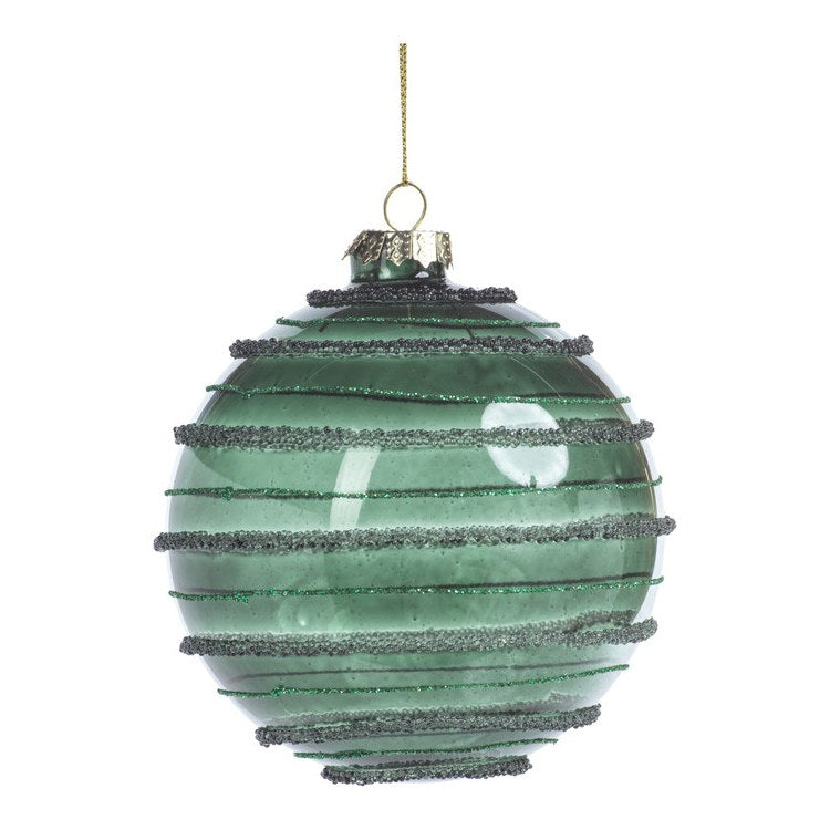 
            
                Load image into Gallery viewer, Green Bead &amp;amp; Glitter Ornament
            
        