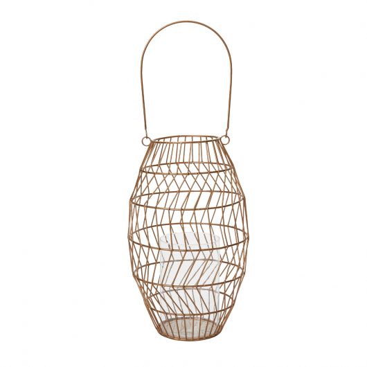 
            
                Load image into Gallery viewer, Chevron Brass Lantern with Handle
            
        