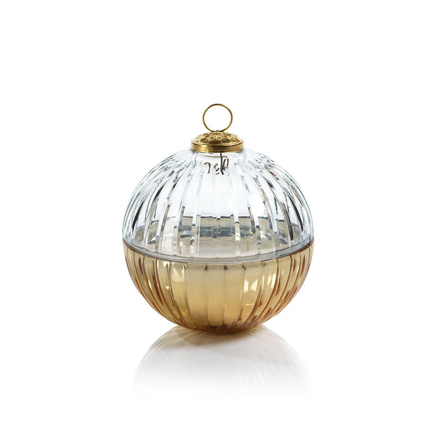 Elegant Glass-Top Ornament Candles