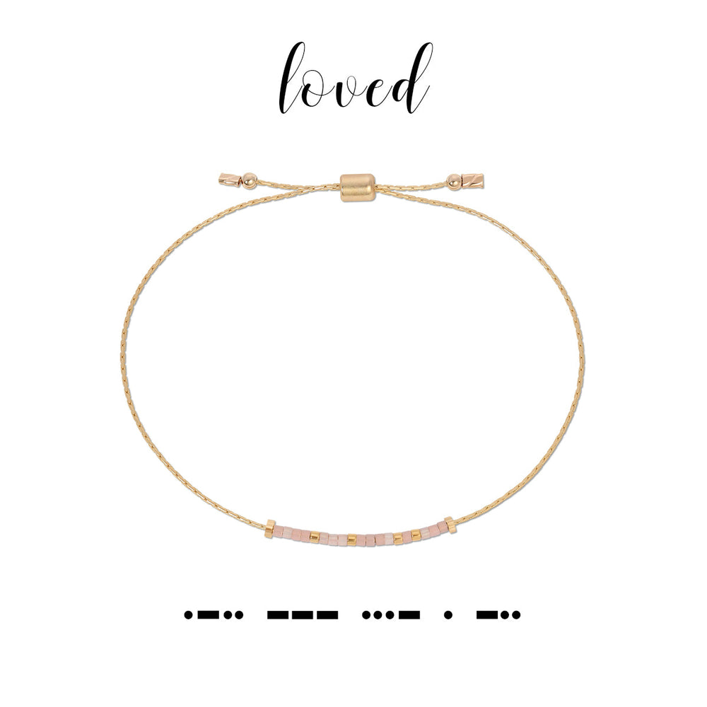 
            
                Load image into Gallery viewer, Dot &amp;amp; Dash Design Morse Code Jewelry - Bracelets
            
        