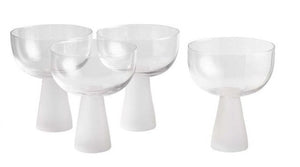 Frosted Stemmed Glassware