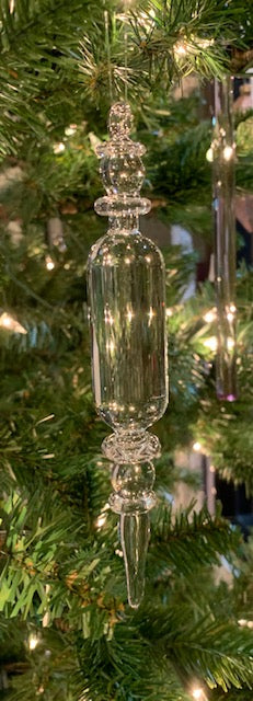 Glass Crystal Drop Ornament