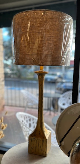 Gold and Gray Table Lamps
