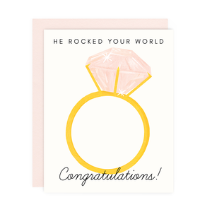 "He Rocked Your World" Greeting Card