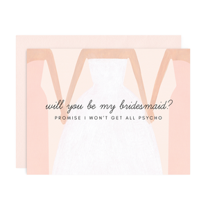 "Will You Be My Bridesmaid" Greeting Card