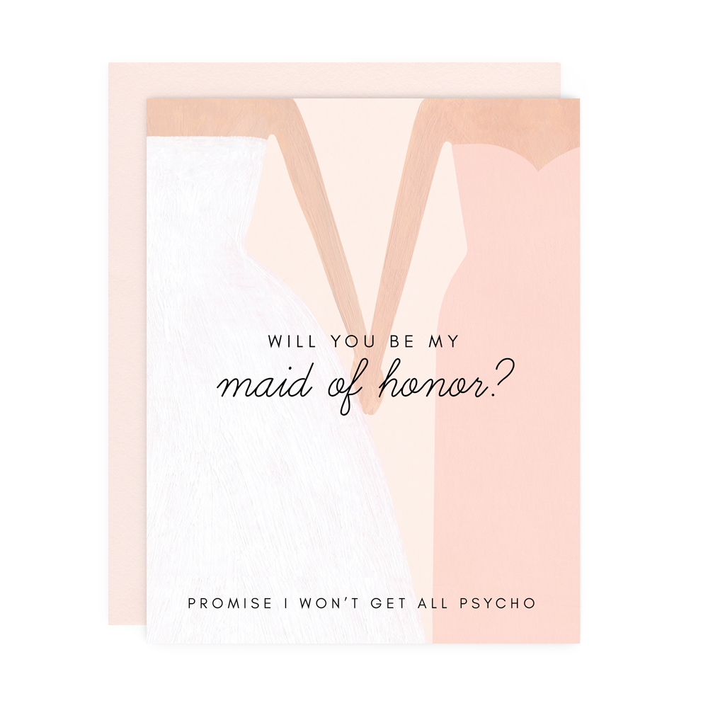 "Will You be My Maid of Honor" Greeting Card