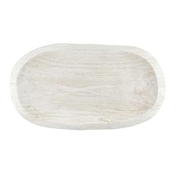 
            
                Load image into Gallery viewer, White Wood Bowl/Platter
            
        