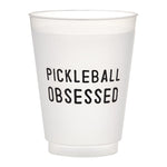 "Pickleball Obsessed" Plastic Glasses