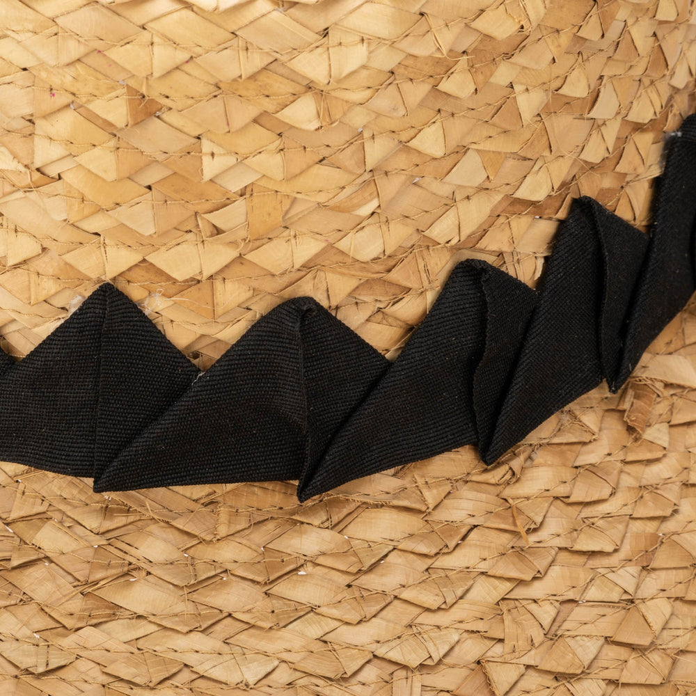 
            
                Load image into Gallery viewer, Palm Straw Hat with Black Band
            
        