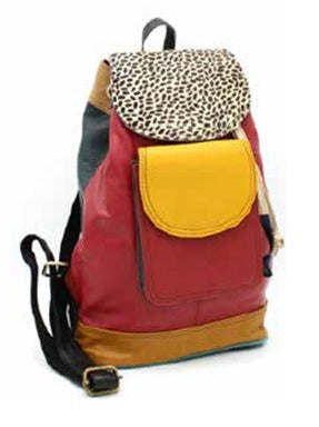 
            
                Load image into Gallery viewer, Colorful Leather Backpack
            
        