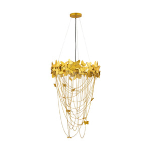 
            
                Load image into Gallery viewer, Gold Butterfly Chandelier
            
        